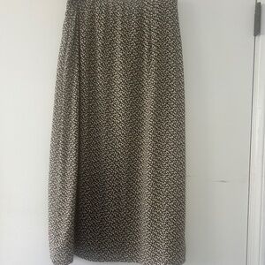 Midi Floral Spring Skirt w/Slit